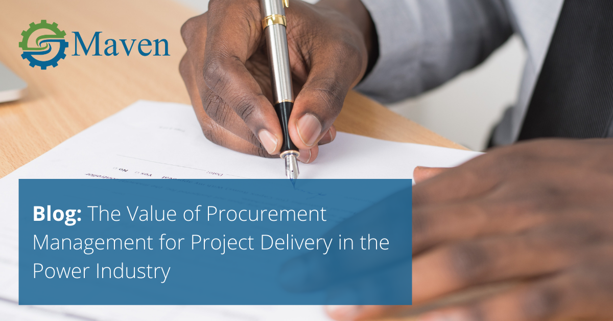 The Value of Procurement Management for Project Delivery in the Power Industry